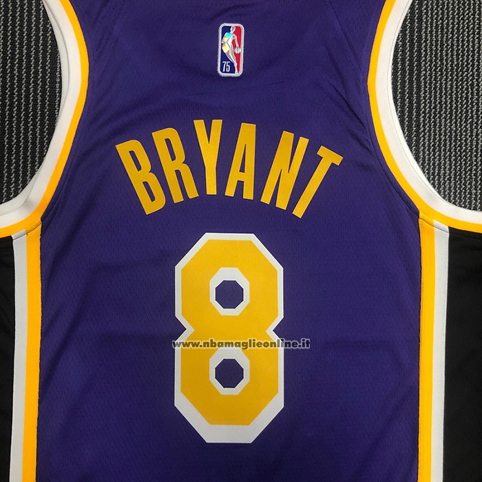 Maglia Los Angeles Lakers Kobe Bryant #8 Statement 2021-22 Viola